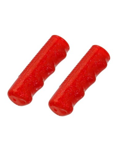 Lowrider Grips 7/8 long 95mm Sparkle/Red.